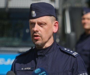 Szef policji Marek Boroń po wypadku. Opuścił już szpital