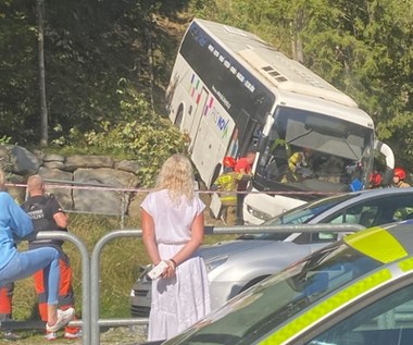 Autokar stoczył się ze skarpy w Zakopanem