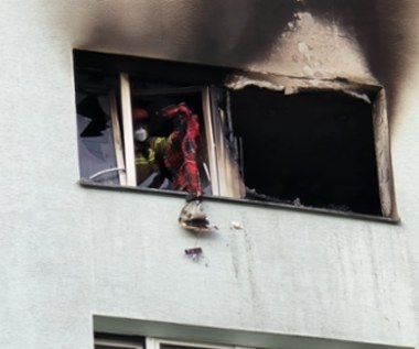 Pożar w bloku na warszawskim Ursynowie. Jedna osoba zginęła