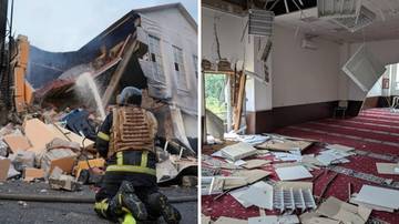 Zmasowany atak na Kijów. Są poszkodowani, zniszczono meczet i stację metra