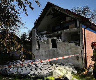 Wybuch gazu z szamba uszkodził ścianę domu