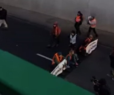 Wielki protest Ostatniego Pokolenia. Blokuje tunel Wisłostrady