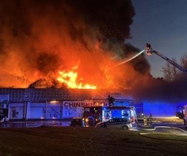 Pożar marketu odzieżowego w Rudzie Śląskiej