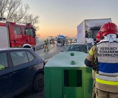 Karambol na obwodnicy Krakowa. Jedna osoba ranna