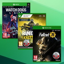 Zestaw Watch Dogs Legion + Fallout 76 + Rainbow Six Extraction na konsole Xbox za 45 zł na Allegro