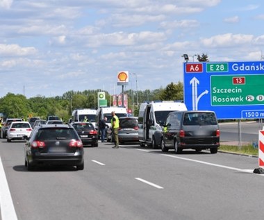 Wypadek na autostradzie. Przejście graniczne w Kołbaskowie zamknięte