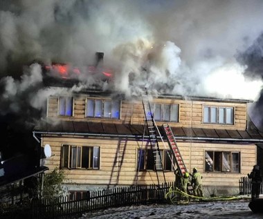 Pożar w Bukowinie Tatrzańskiej. Ogień pojawił się dwa razy