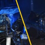 Szokujące nagranie. Auto wbiło się w drzewo, kierowca bez prawa jazdy